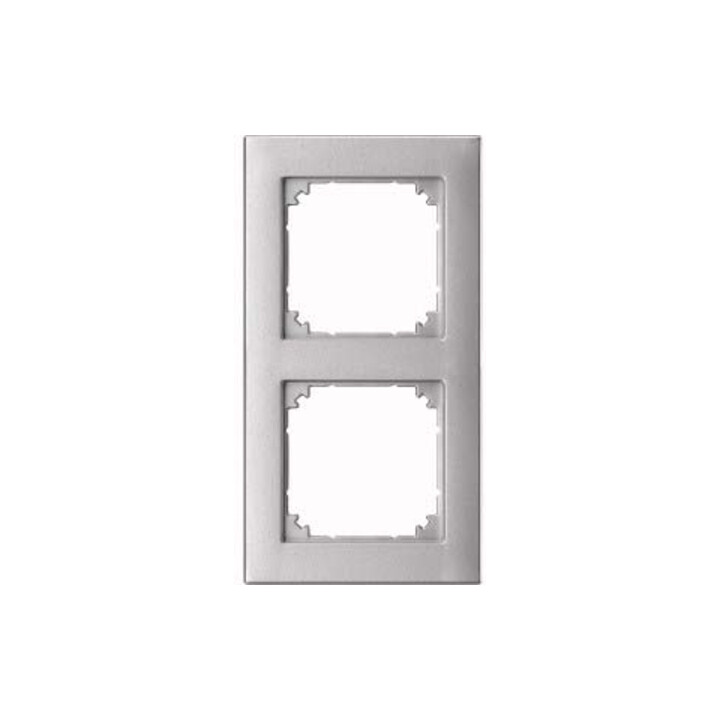 Merten Cadre 2f. alu encastrement affleurant 488260