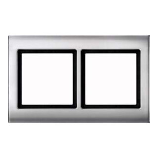 Merten Cadre 2f. alu horizontal/vertical 400260