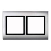 Merten Cadre 2f. alu horizontal/vertical 400260-1