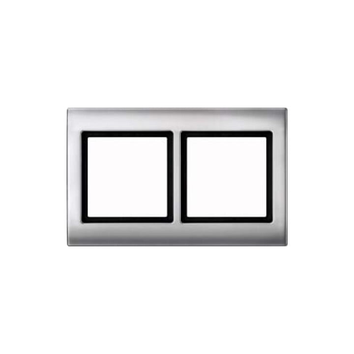 Merten Cadre 2f. alu horizontal/vertical 400260
