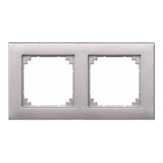 Merten Cadre 2f. alu horizontal/vertical 486260