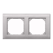 Merten Cadre 2f. alu horizontal/vertical 486260-1