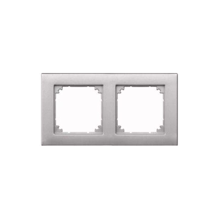 Merten Cadre 2f. alu horizontal/vertical 486260