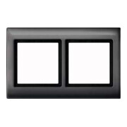 Merten Cadre 2f. anthracite horizontal/vertical 400214-1