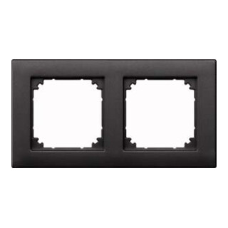 Merten Cadre 2f. anthracite horizontal/vertical 486214