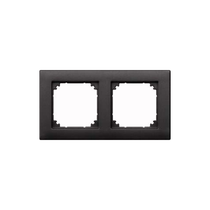 Merten Cadre 2f. anthracite horizontal/vertical 486214