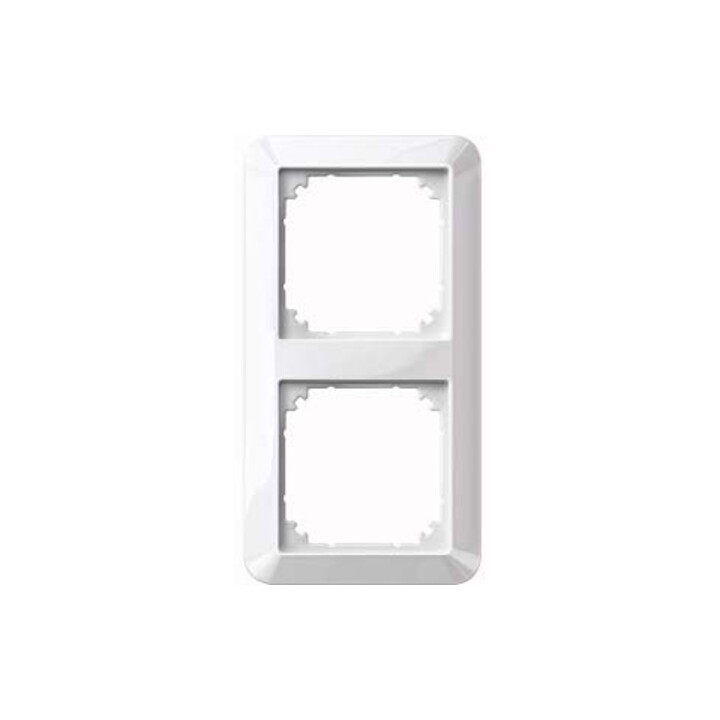 Merten Cadre 2f. avec interrupteur/poussoir horizontal/vertical 389219