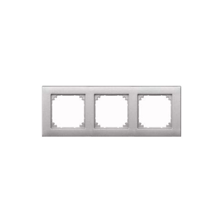 Merten Cadre 3f. alu horizontal/vertical 486360