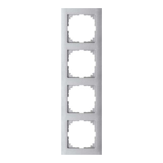 Merten Cadre 4 fois aluminium MEG4040-3660