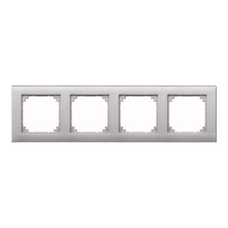 Merten Cadre 4f.alu horizontal/vertical 486460