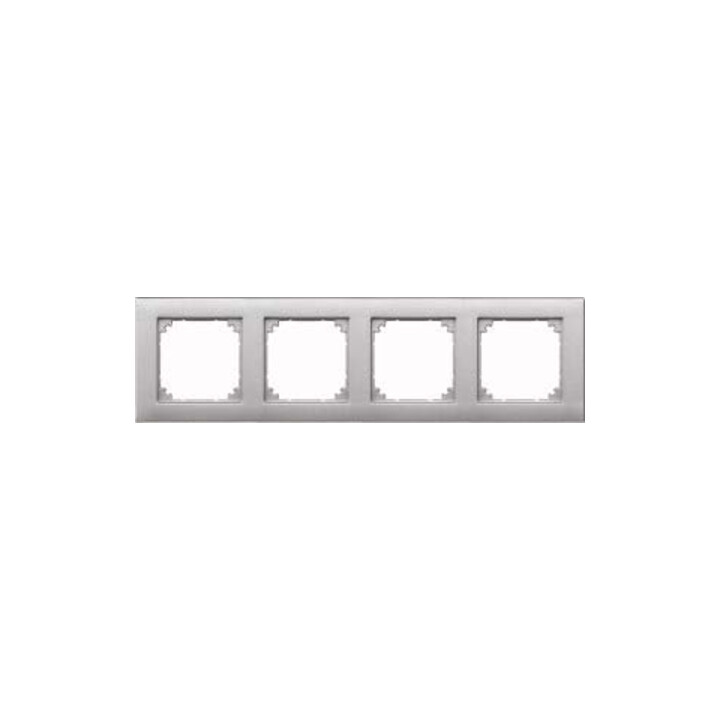 Merten Cadre 4f.alu horizontal/vertical 486460