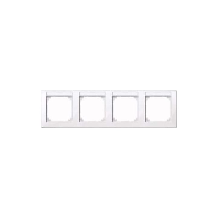 Merten Cadre 4f.aws/gl avec support d’étiquette 471425