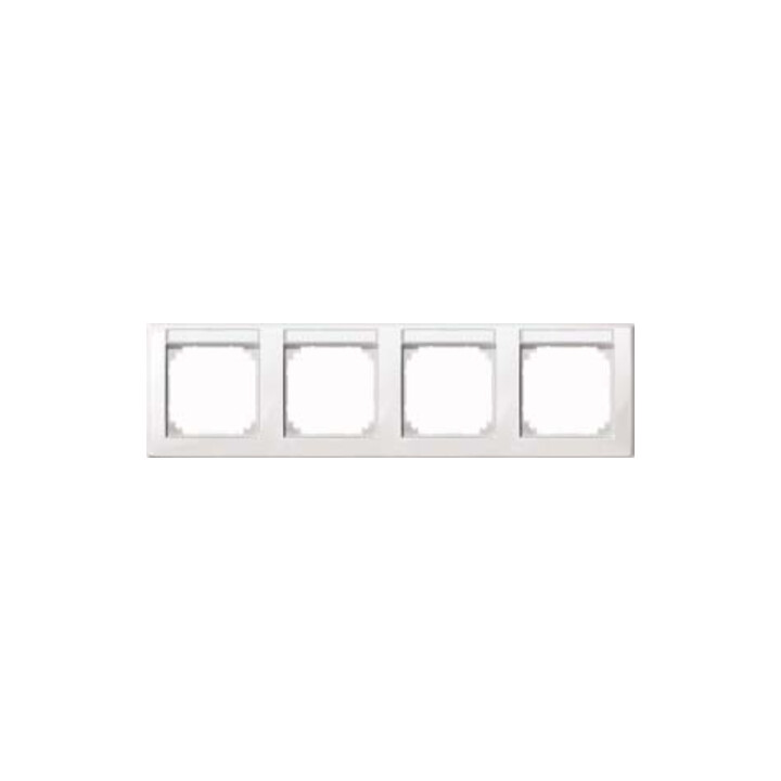 Merten Cadre 4f.pws/gl avec support d’étiquette 471419