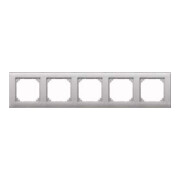 Merten Cadre 5 pièces alu horizontal/vertical 486560-1
