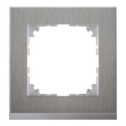 Merten Cadre décoratif 1-fach acier inoxydable/aluminium MEG4010-3646-1