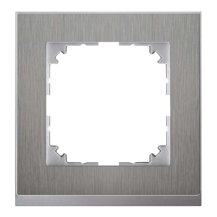 Merten Cadre décoratif 1-fach acier inoxydable/aluminium MEG4010-3646