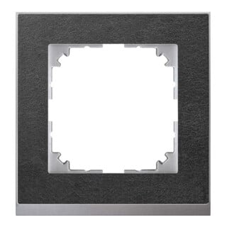 Merten Cadre décoratif 1 poste ardoise/aluminium MEG4010-3669