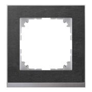 Merten Cadre décoratif 1 poste ardoise/aluminium MEG4010-3669-1
