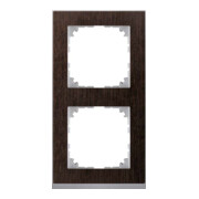Merten Cadre décoratif 2-fach Wenge/aluminium MEG4020-3671-1