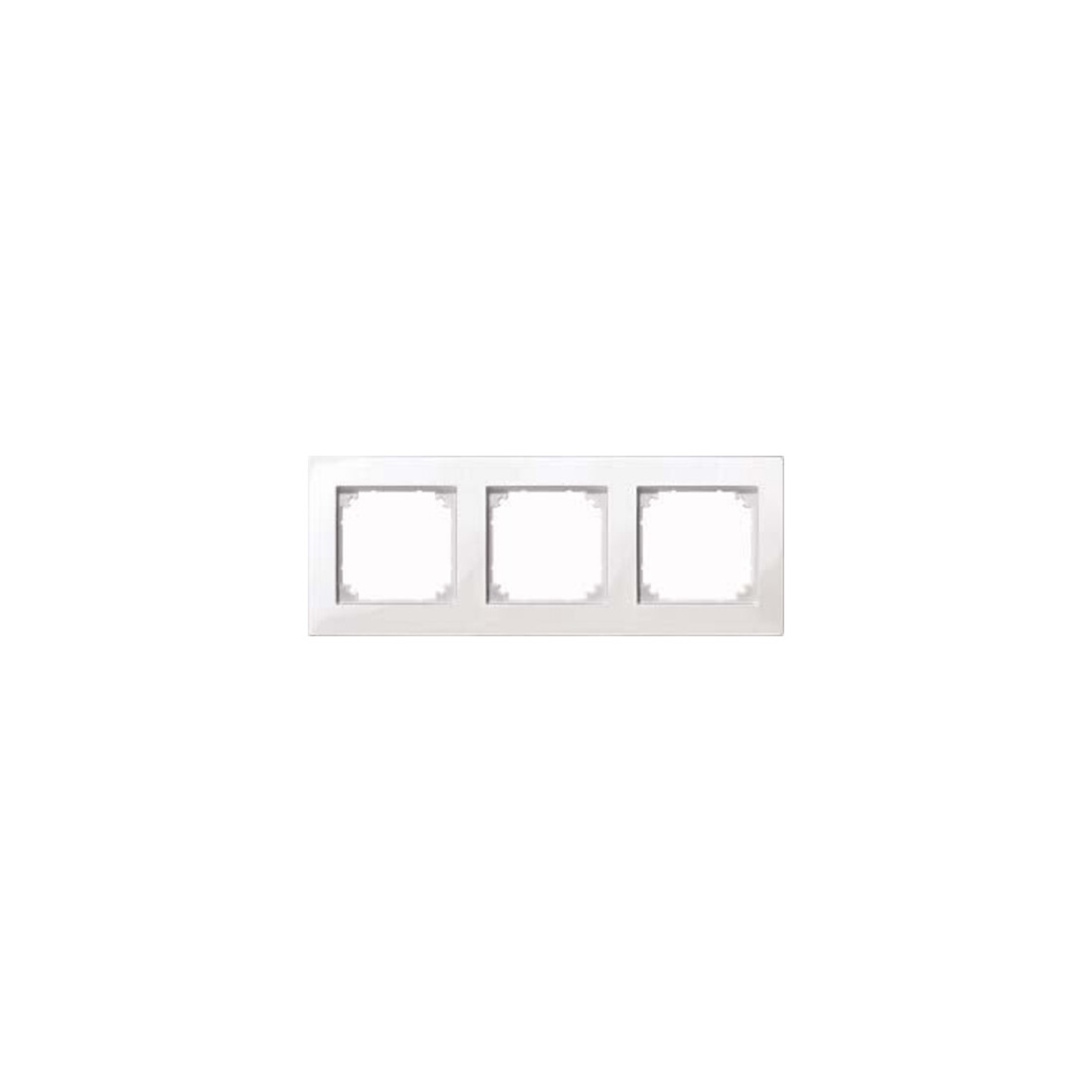 Merten Cadre M-PLAN 3f. avec poussoir/poussoir lumineux 515319