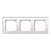 Merten Cadre verre 3f. blanc brillant/horizontal/vertical 489319-1