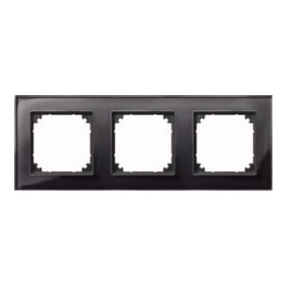 Merten Cadre verre 3f. blanc/noir horizontal/vertical 489303