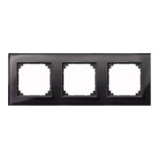 Merten Cadre verre 3f. blanc/noir horizontal/vertical 489303-1