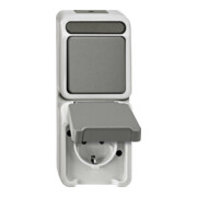 Merten Combinaison de prises couleur gris clair MEG3495-8029-1