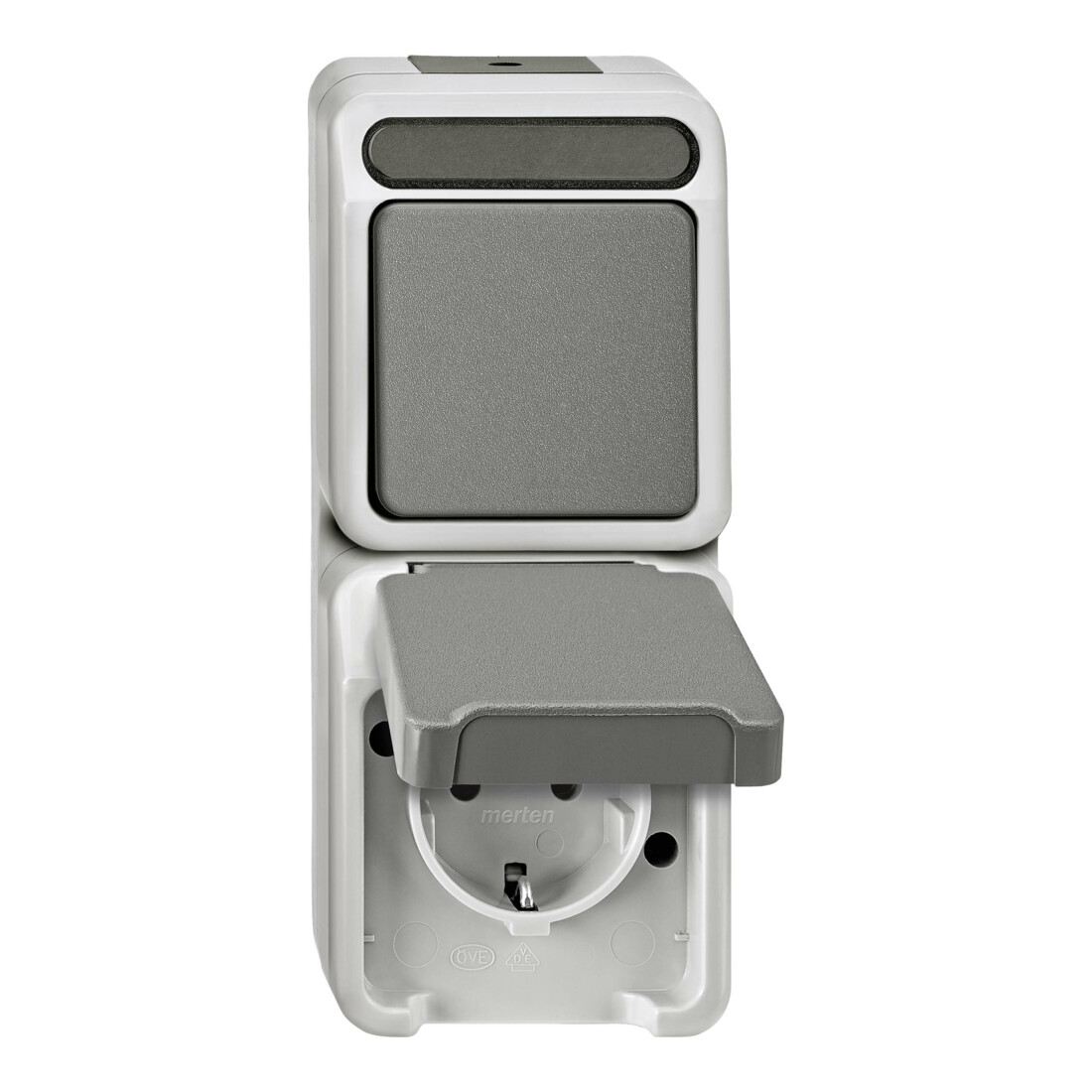 Merten Combinaison de prises couleur gris clair MEG3495-8029
