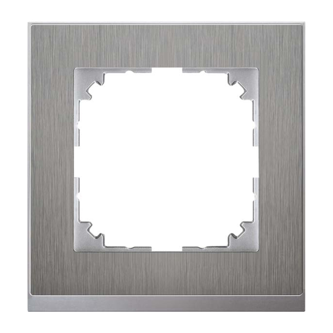 Merten Decor-Rahmen 1-fach Edelstahl/aluminium MEG4010-3646