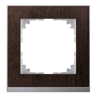 Merten Decor-Rahmen 1-fach Wenge/aluminium MEG4010-3671