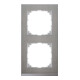 Merten Decor-Rahmen 2-fach Edelstahl/aluminium MEG4020-3646-1