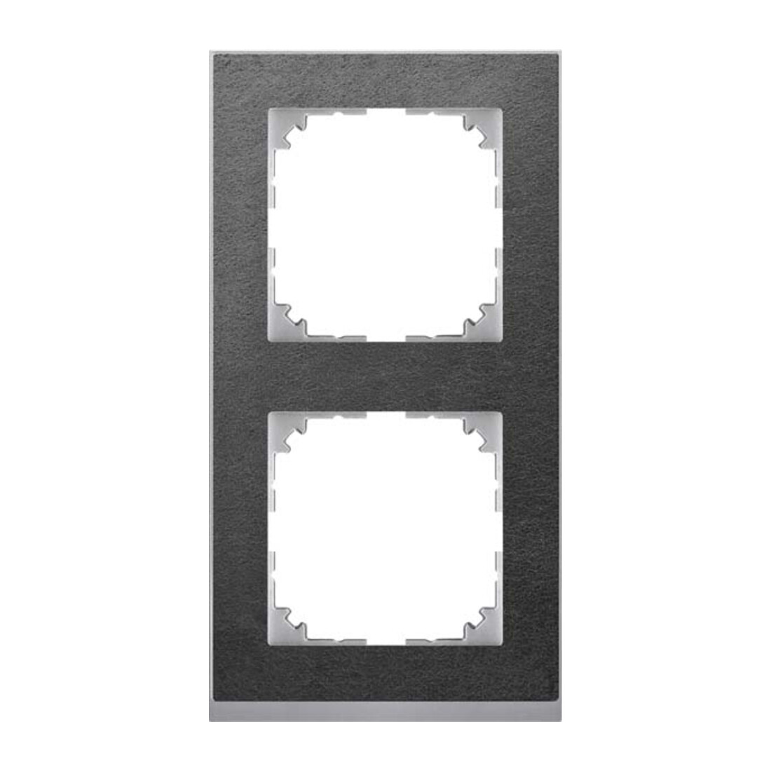 Merten Decor-Rahmen 2-fach Schiefer/aluminium MEG4020-3669