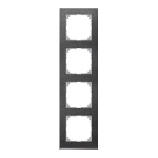 Merten Decor-Rahmen 4-fach Schiefer/aluminium MEG4040-3669