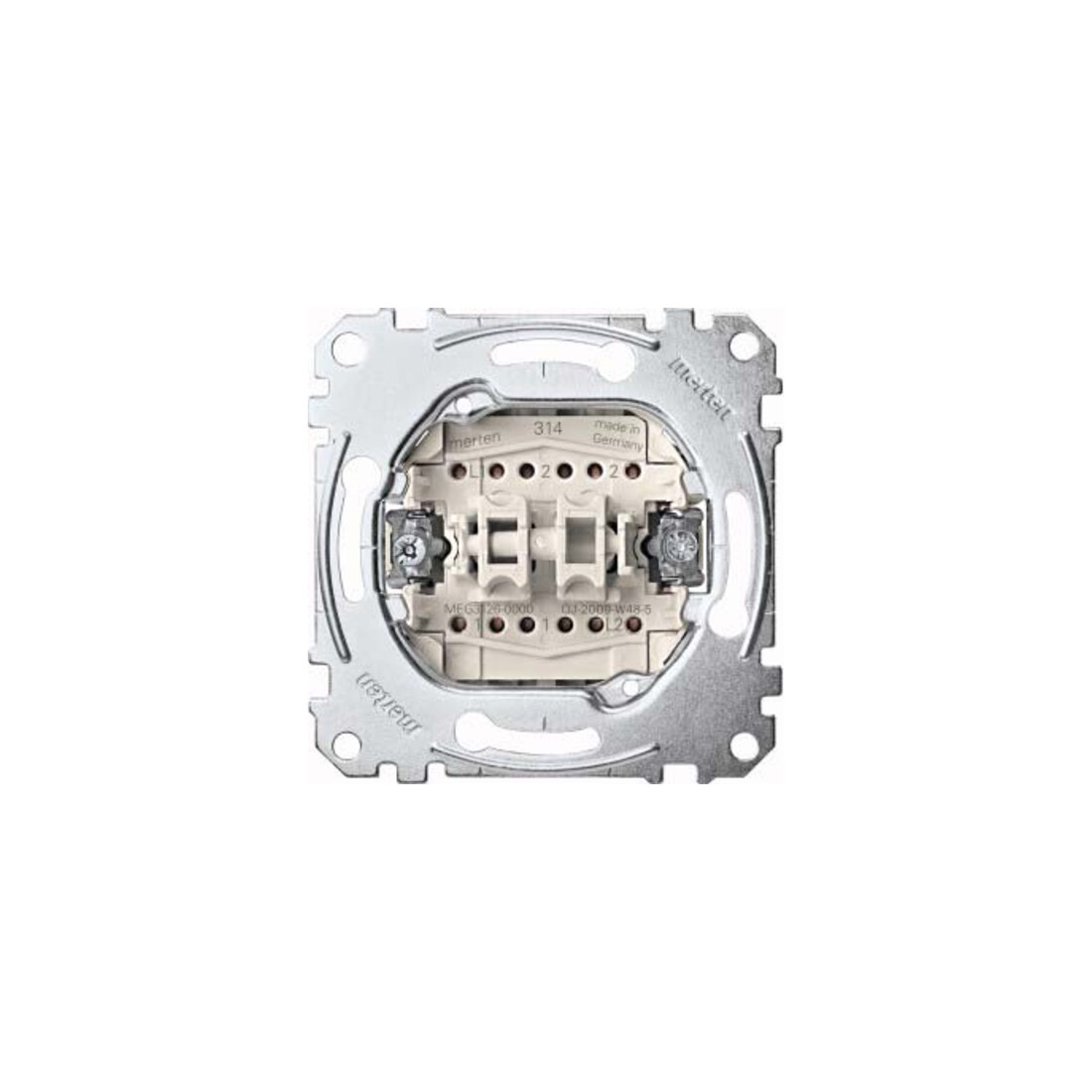 Merten Doppelwechselschalter-Eins 1-pol.10AX 250V AC MEG3126-0000