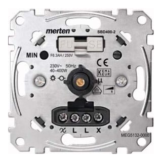 Merten Drehdimmer-Einsatz Wechs. f.ohm.Last 40-400W MEG5132-0000