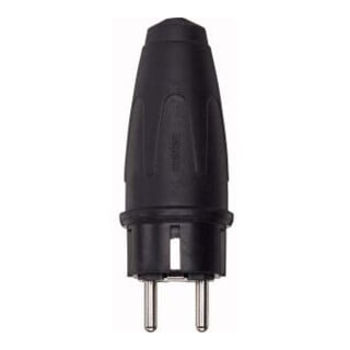 Merten Gummi-SCHUKO-Stecker sw 16A AC 250V 122151