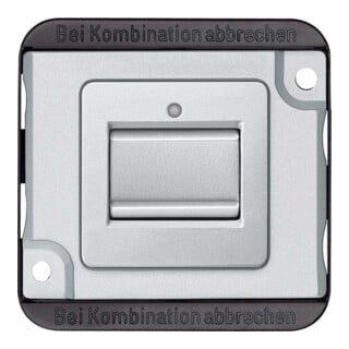 Merten Interrupteur à bascule simple pôle, argent mat MEG3116-7060