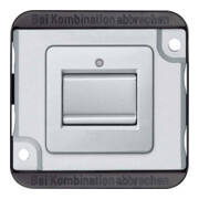 Merten Interrupteur à bascule simple pôle, argent mat MEG3116-7060-1