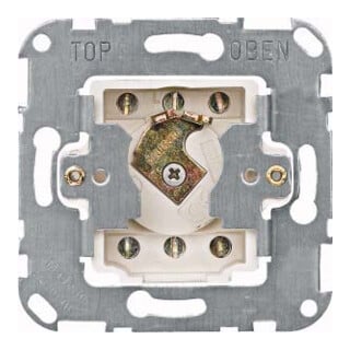 Merten Interrupteur à bouton-poussoir 2p. inverseur à verrouillage 318601