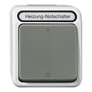 Merten Interrupteur d'urgence chauffage gris clair MEG3643-8029