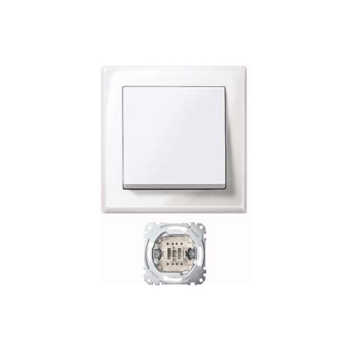 Merten Interrupteur Jumbo pws/gl 10AX AC 250V MEG3341-1419