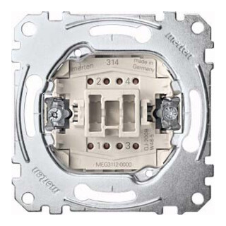 Merten Interrupteur unipolaire 2 pôles 10AX 250V AC MEG3112-0000