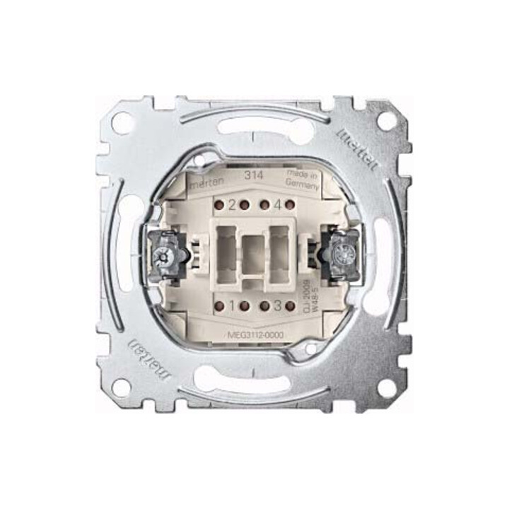 Merten Interrupteur unipolaire 2 pôles 10AX 250V AC MEG3112-0000