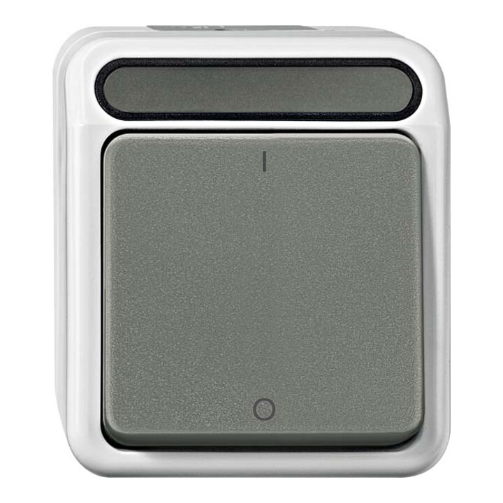 Merten Interrupteur unipolaire gris clair MEG3112-8029
