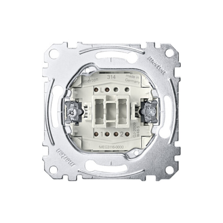 Merten Interrupteur va-et-vient 1 pôle 10AX 250V AC MEG3116-0000