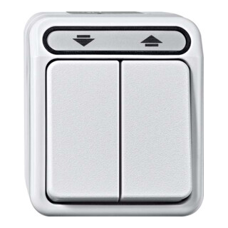 Merten Interrupteur volet roulant 1 pôle gris clair MEG3715-8029