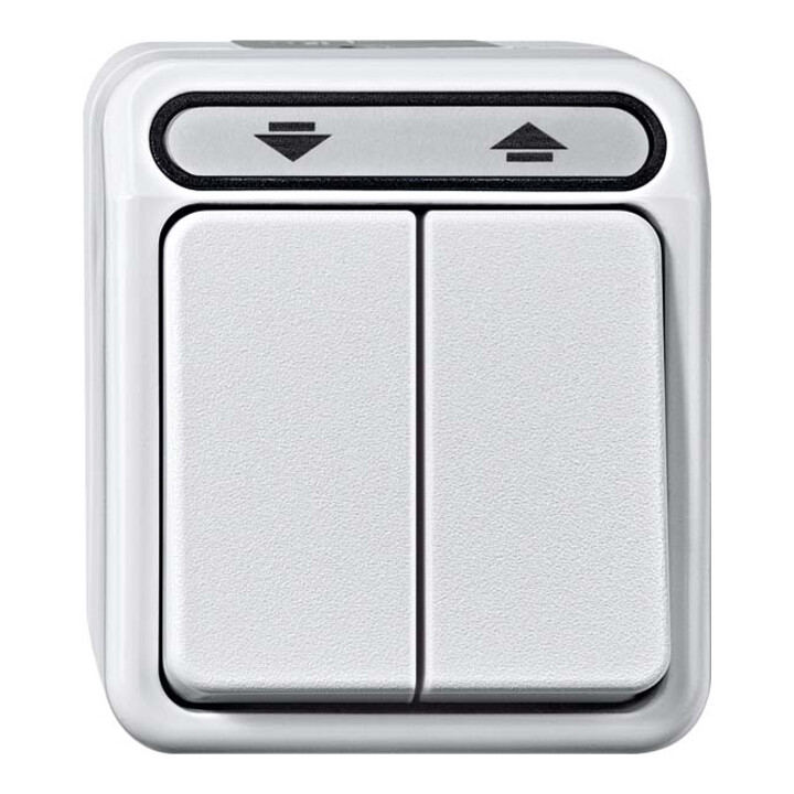 Merten Interrupteur volet roulant 1 pôle gris clair MEG3715-8029