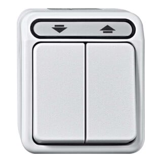 Merten Interrupteur volet roulant 1 pôle gris clair MEG3755-8029