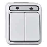 Merten Interrupteur volet roulant 1 pôle gris clair MEG3755-8029-1